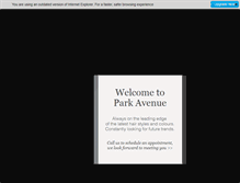Tablet Screenshot of parkavenuehairdesign.ca